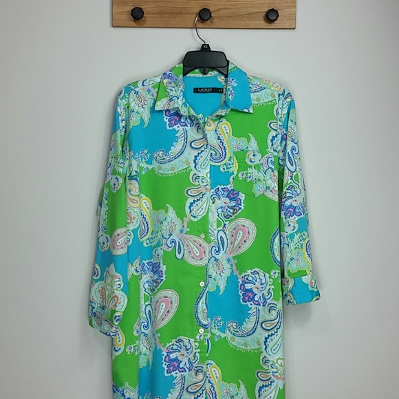 Ralph Lauren Other - RL Paisley night shirt medium